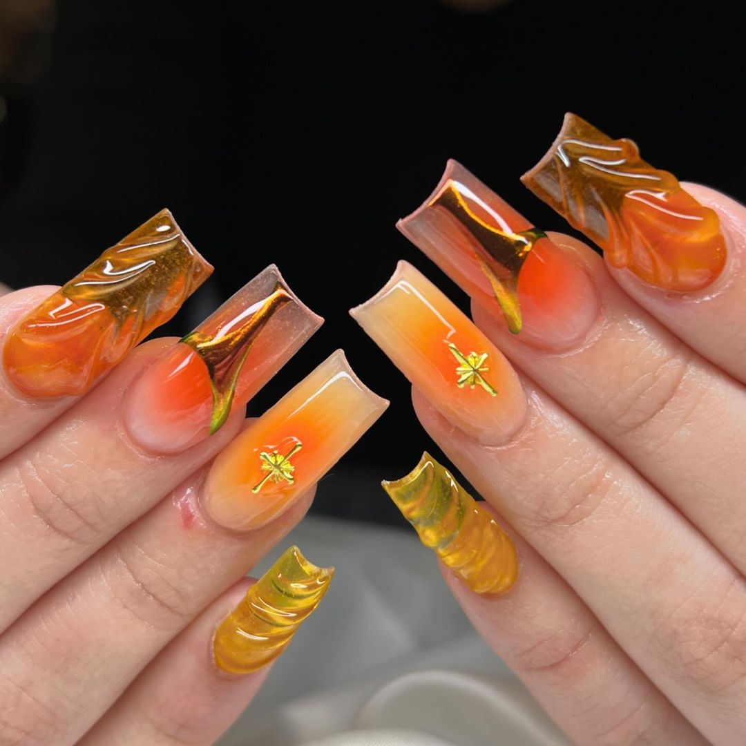 27 Vibrant Summer Orange Nail Designs to Brighten Your Look