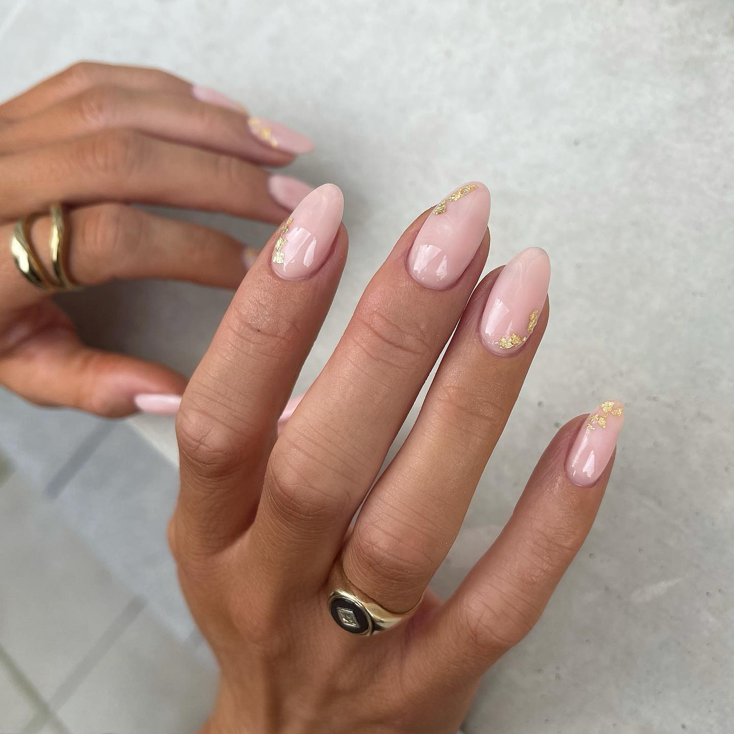 prom nails, prom nail acrylic, prom nails silver, prom nails acrylic classy, prom nails short, prom nails acrylic short, prom nail ideas, prom nail art, prom nails aesthetic, prom nails gold, gold nails prom, neutral nails, gold leaf nails