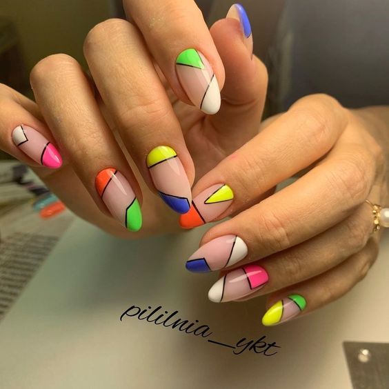 15 Winter Rainbow Nail Ideas for 2023-2024