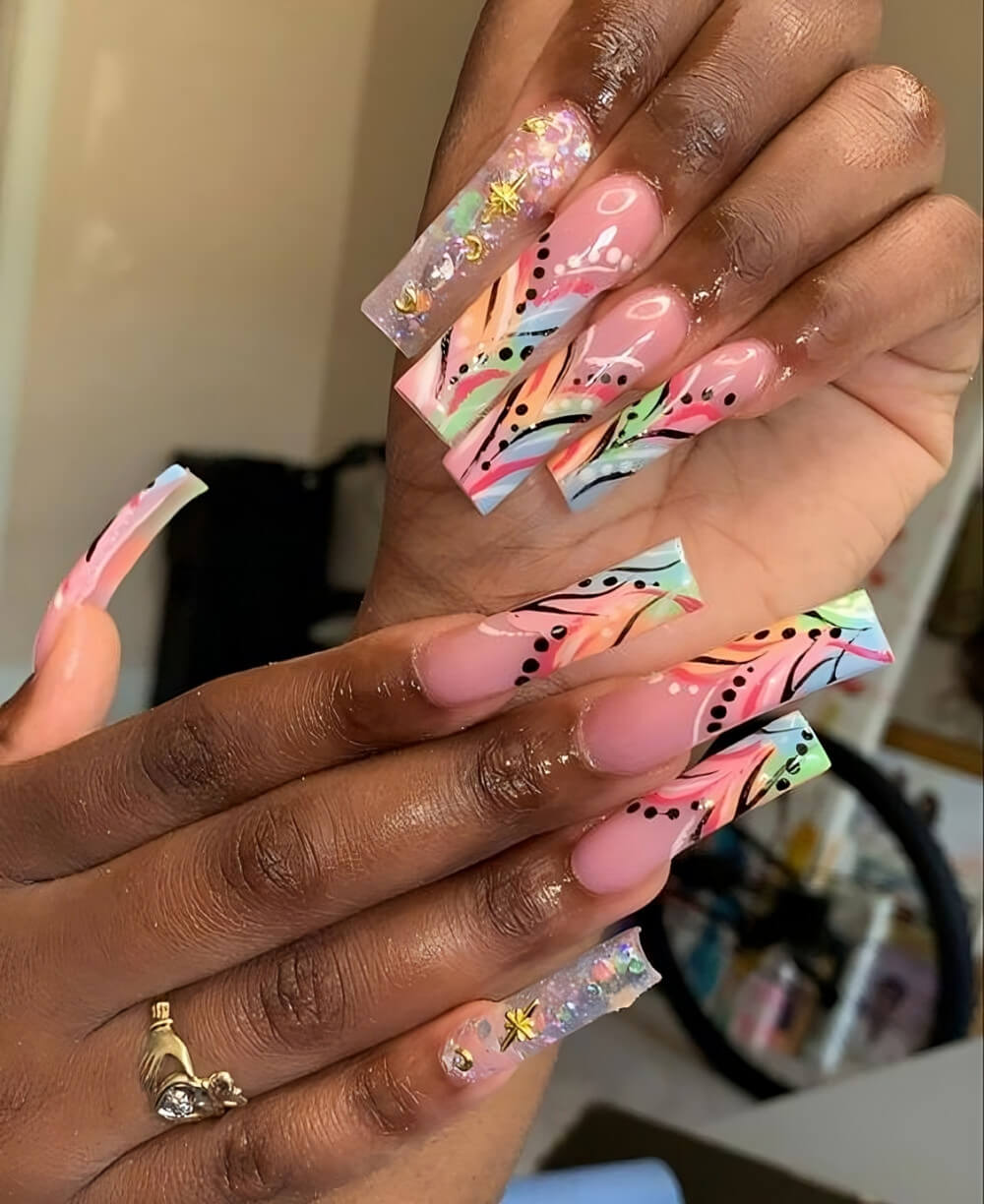 30 Stunning 90s-Inspired Nail Art Designs To Take You Down The Memory Lane - 237