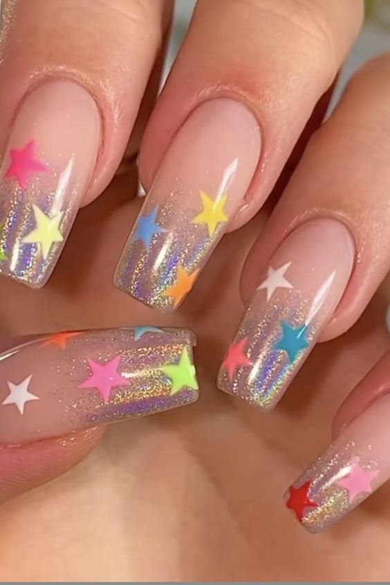 15 Winter Rainbow Nail Ideas for 2023-2024