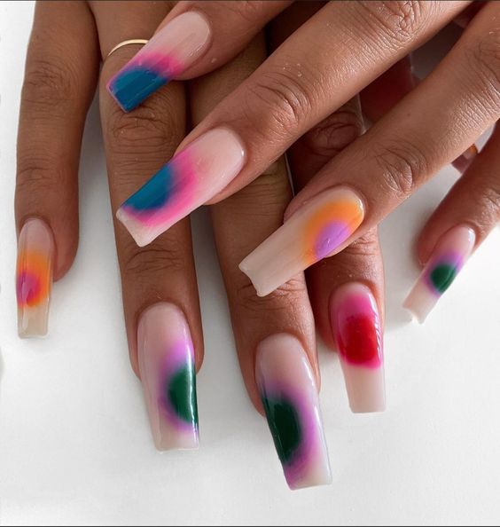 15 Winter Rainbow Nail Ideas for 2023-2024