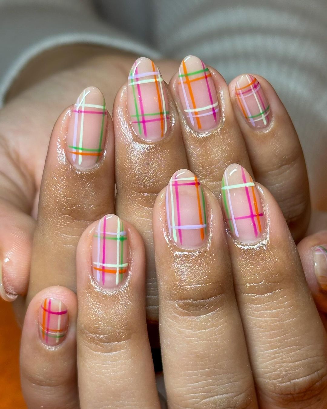 25 Trendy Ideas for Fall Plaid Nails 2024