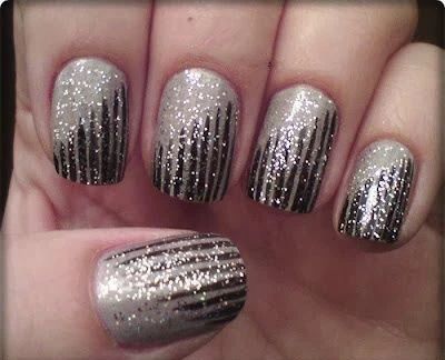 18+ Stunning Silver And Black Nail Designs 2023