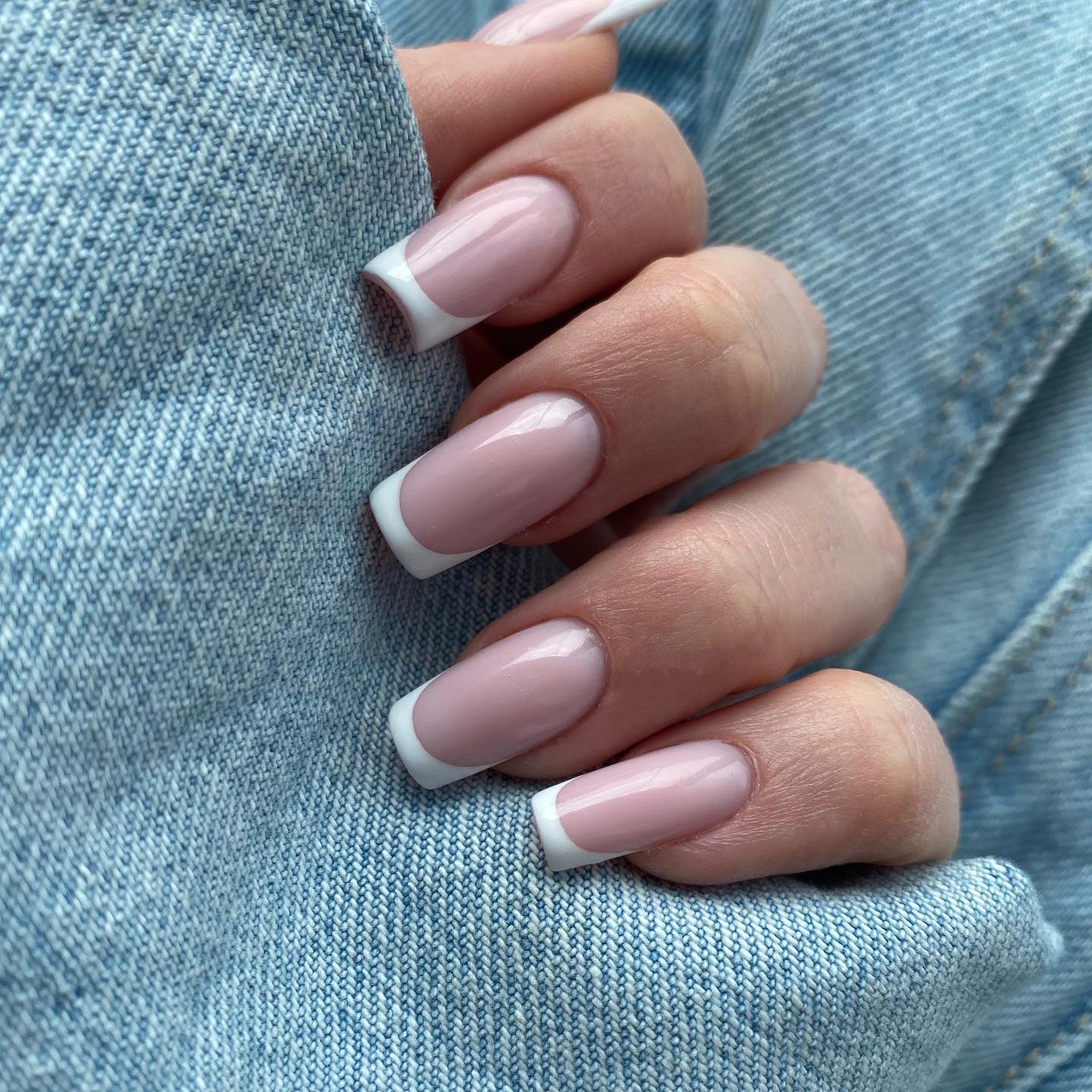 Classic White French Tips