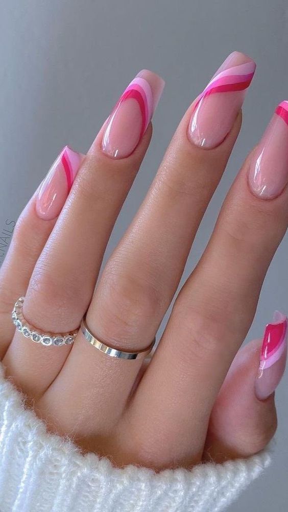 Pink Nails - French Pink Tip