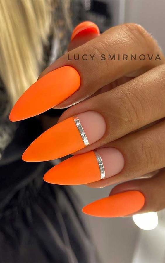 Orange Nails - Bright Bold Nails