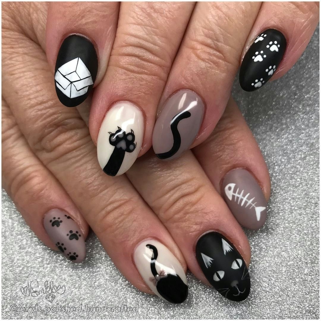 29 Stunning Ideas for Black Fall Nails 2024