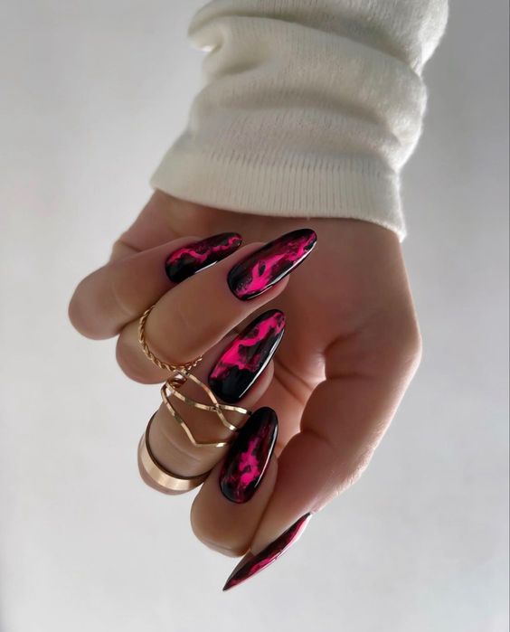 Pink Nails - Pink Neon Nails