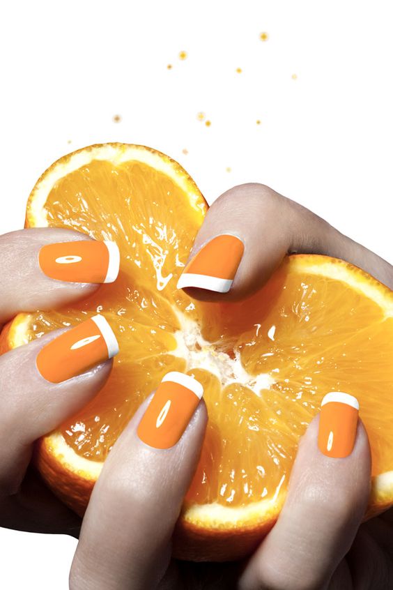 Orange Nails - Forbidden Fruits