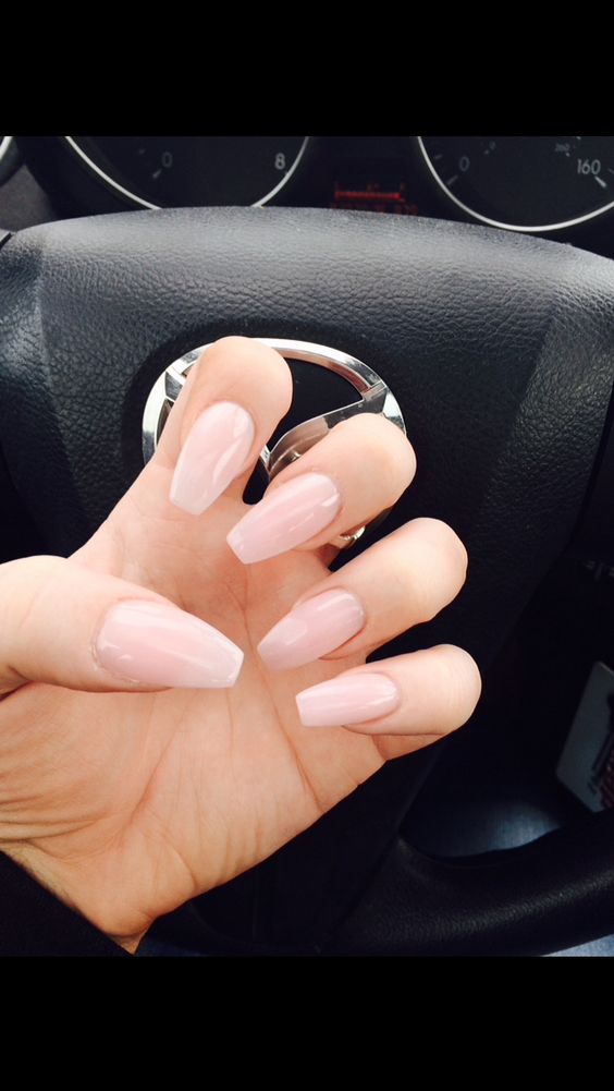 Pink nails - Plain Pink