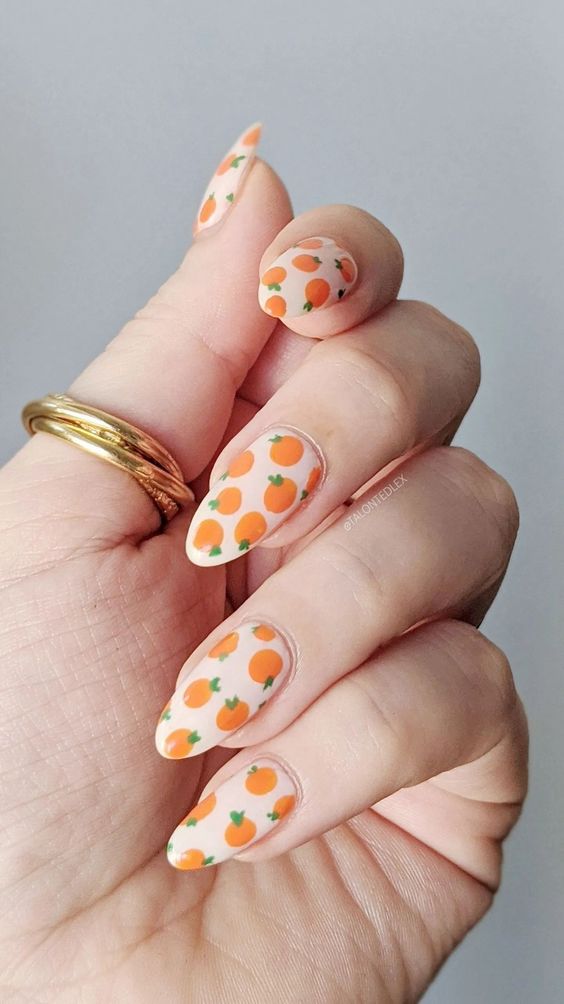 Orange Nails -  Summery Orange