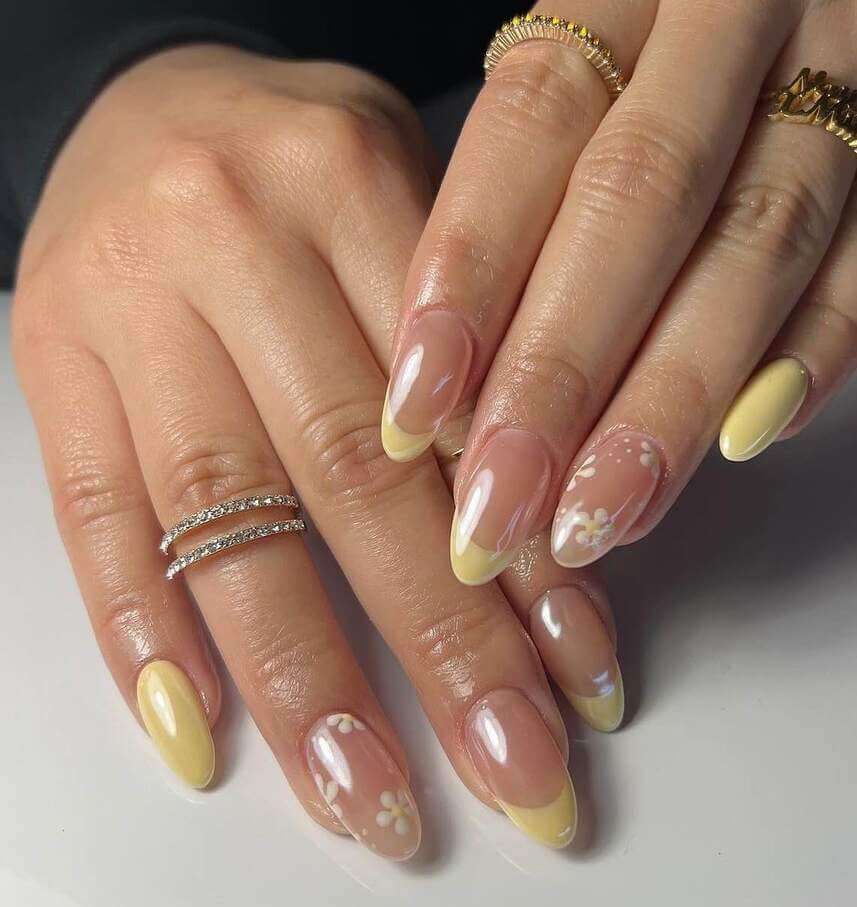 butter yellow nails