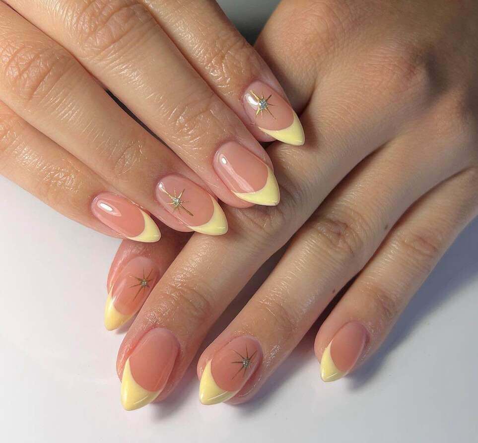 butter yellow nails