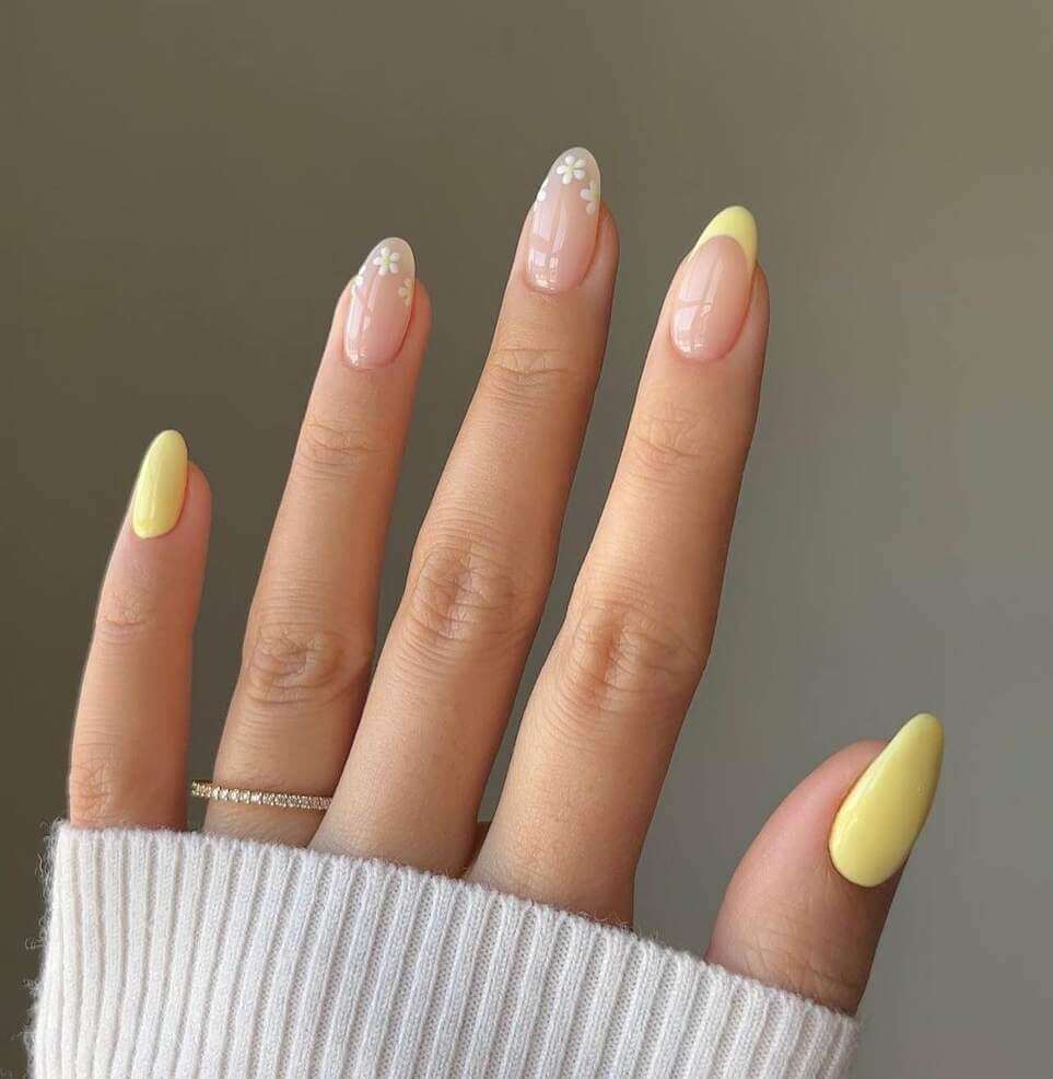 butter yellow nails