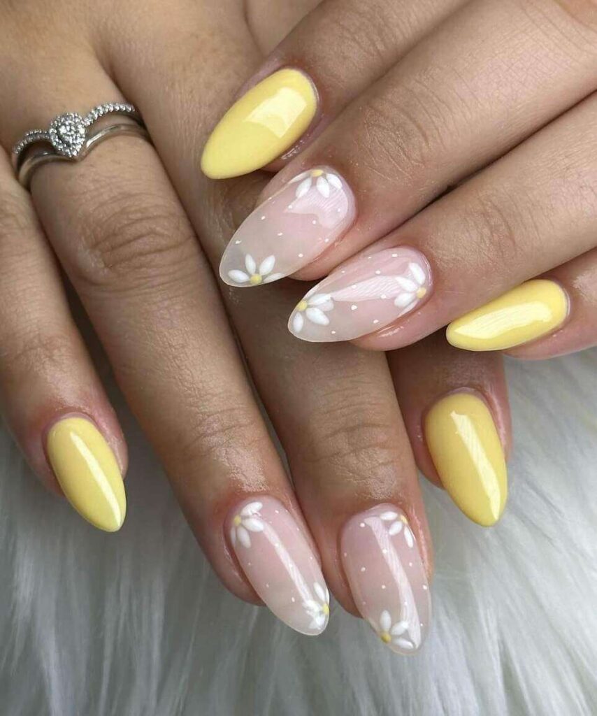 butter yellow nails