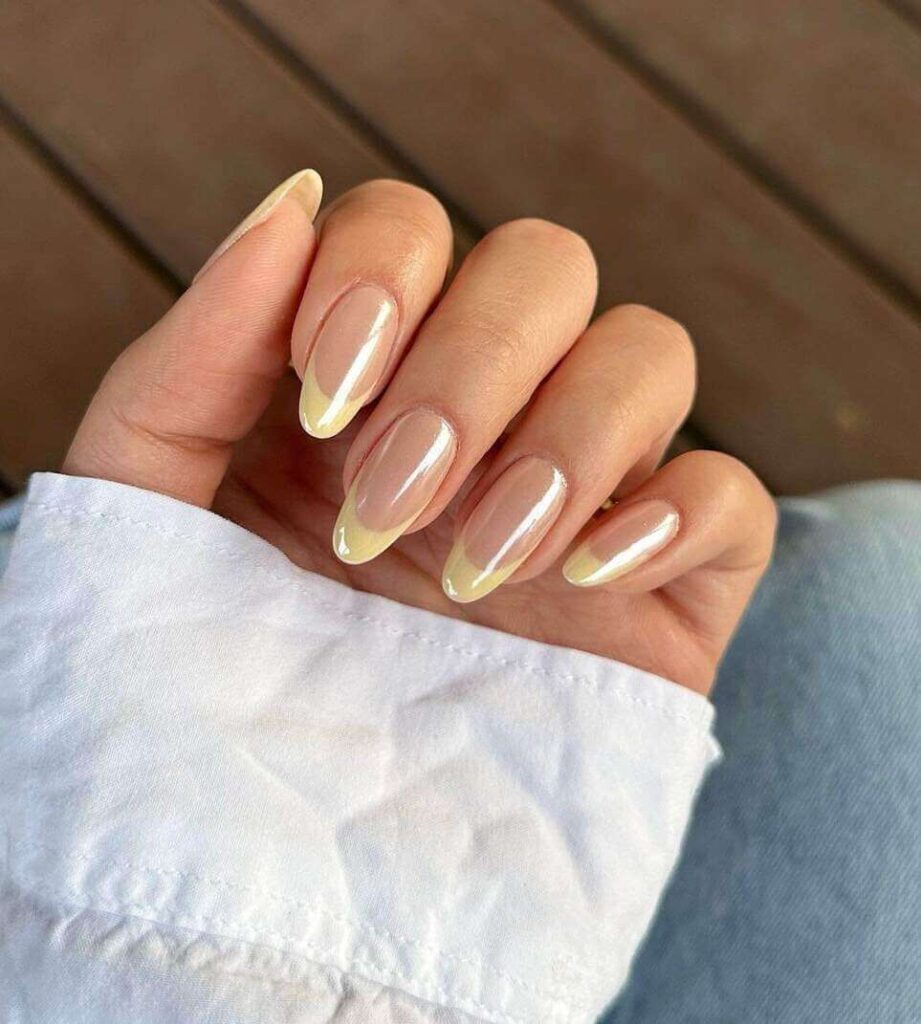 butter yellow nails