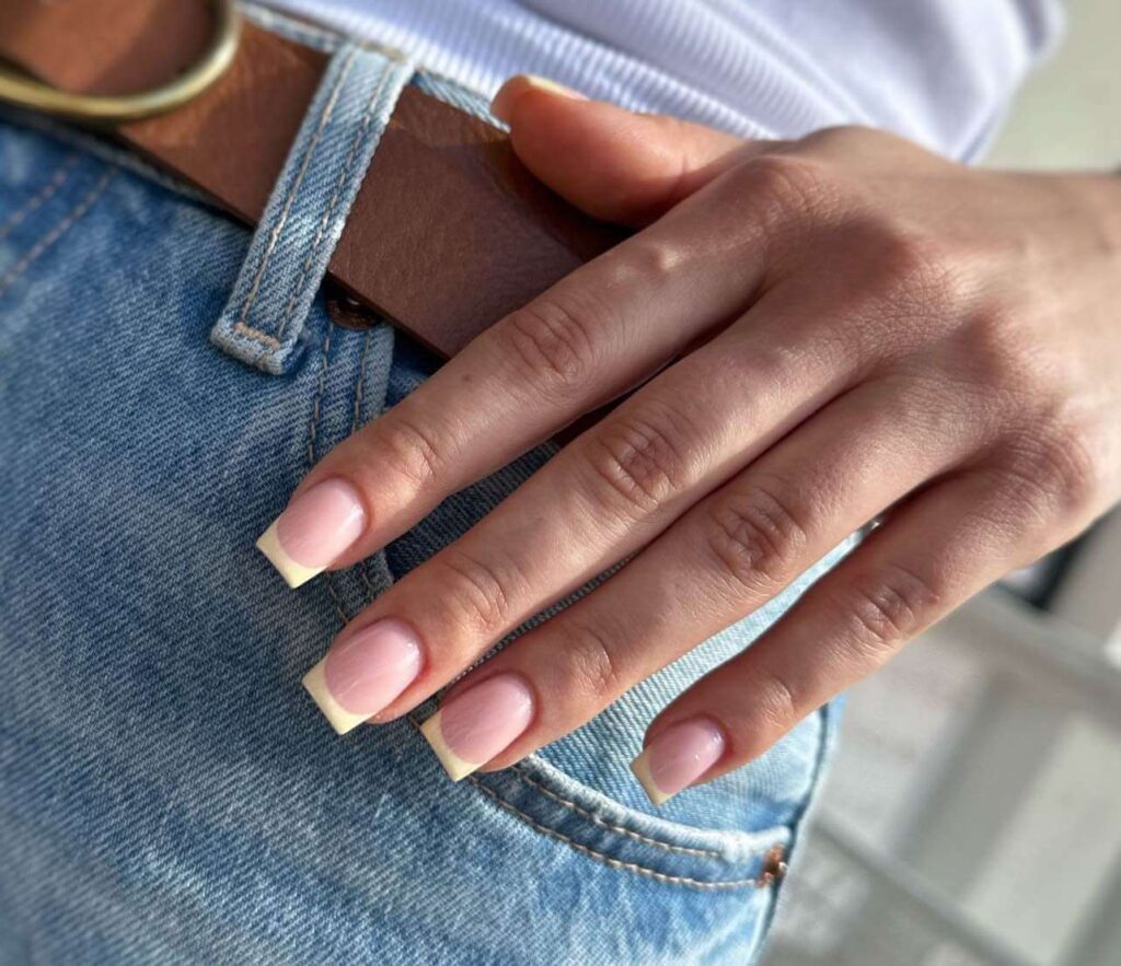 butter yellow nails