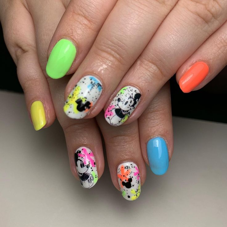 paintball mickey nails