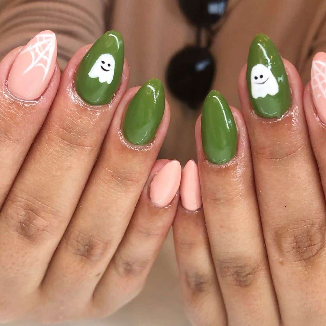 Ghost Fall Nail Design