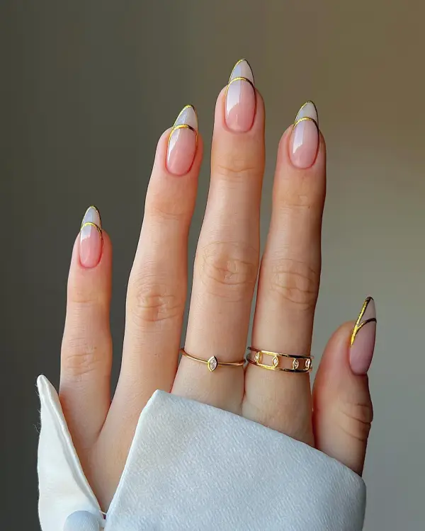 Gold Tips New Years Design