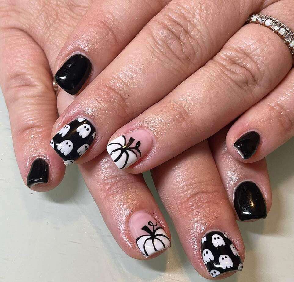 short halloween nail designs