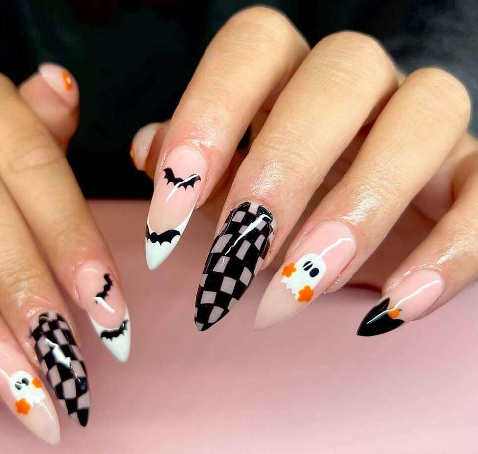 long halloween nail designs