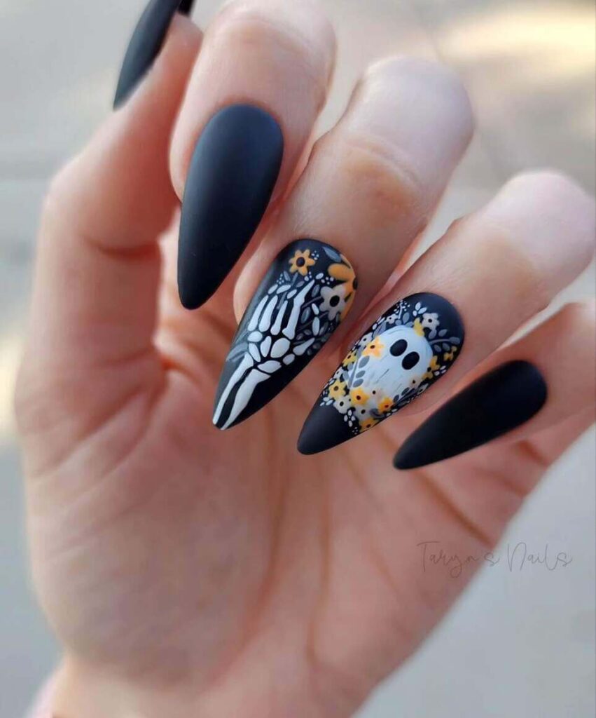 long halloween nail designs