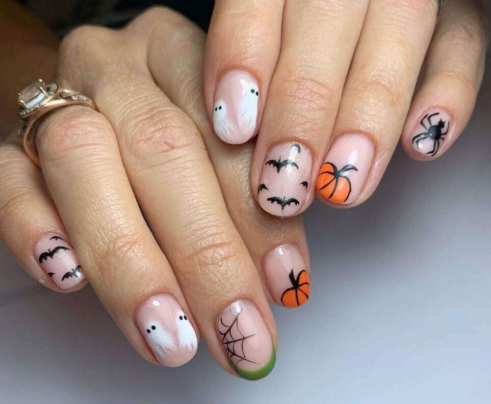 halloween nail designs