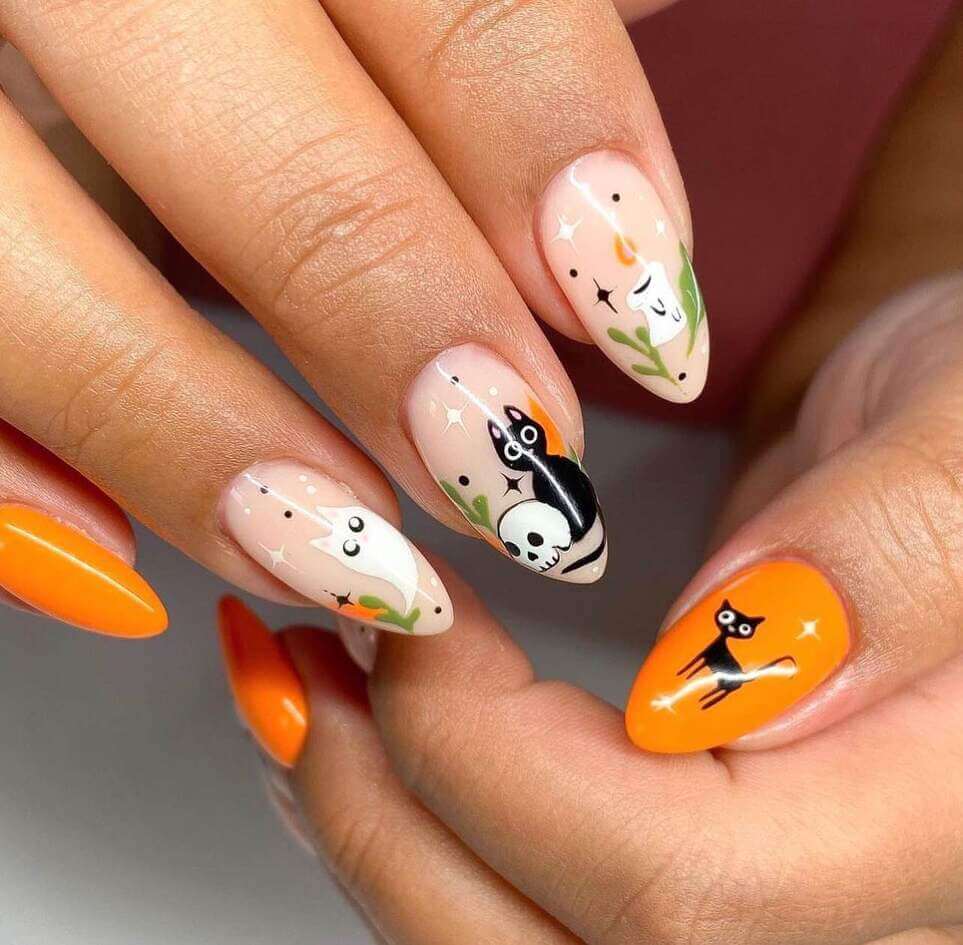 halloween nail designs