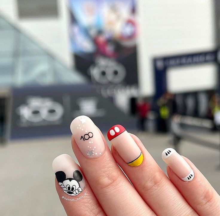 subtle disney 100 nails