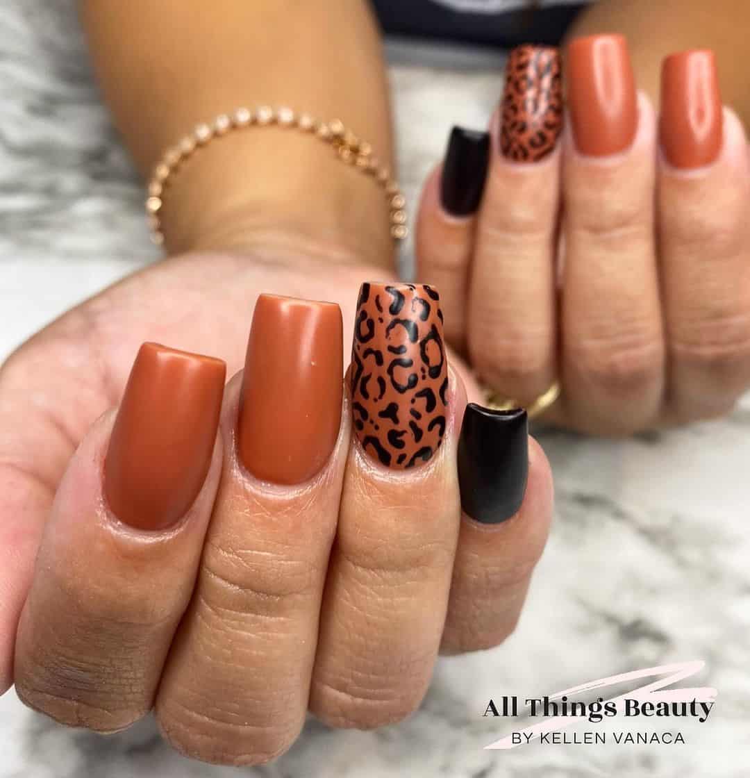 Long & Modern Fall Nails