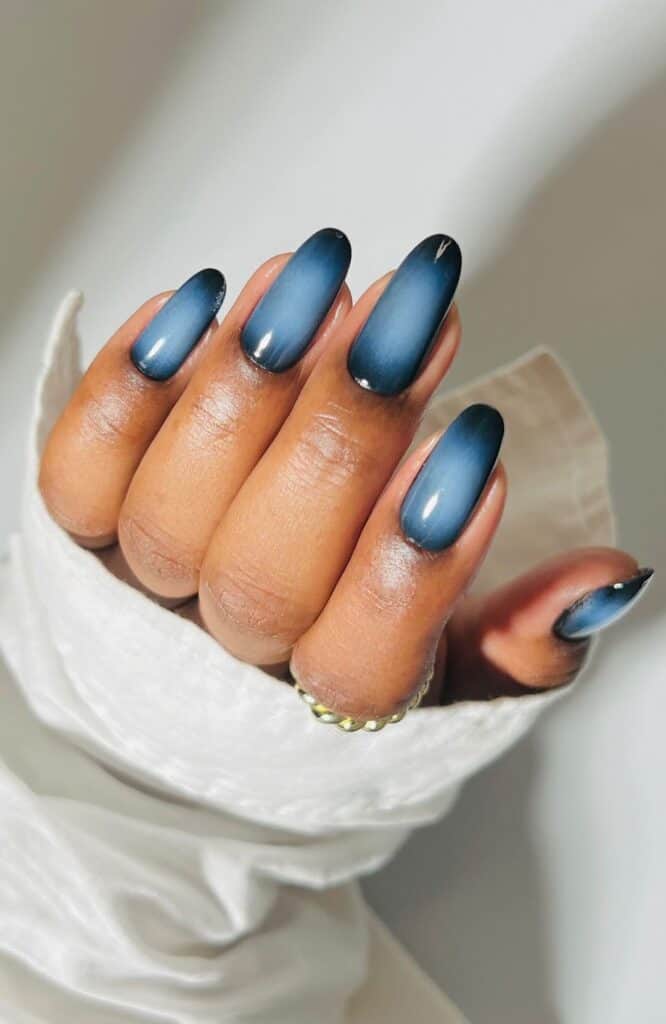 Ombre Blue Nails