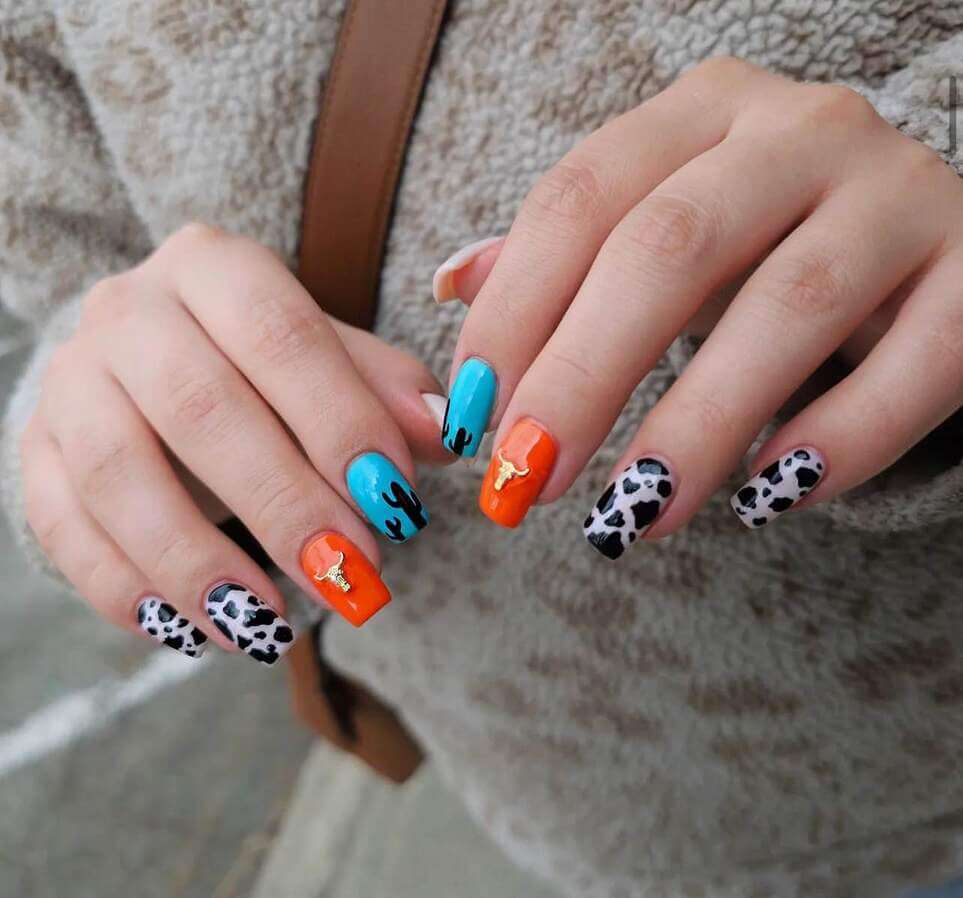 cute western nail ideas