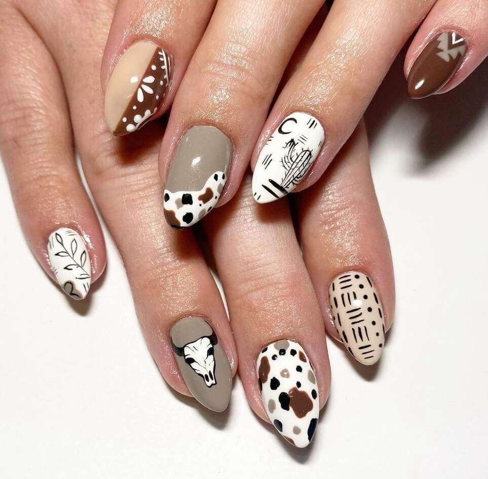 easy western nail designs