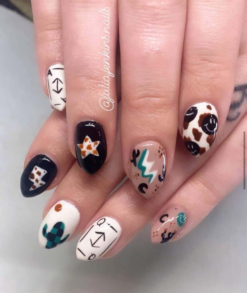 western nail inspo