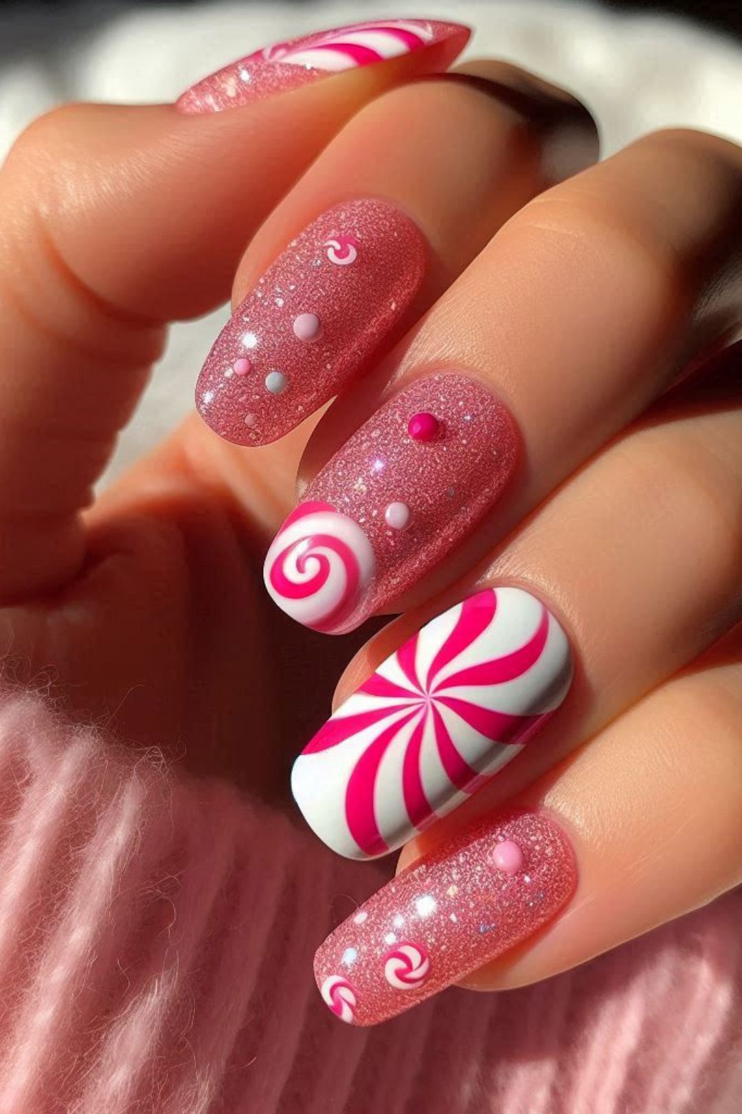 This Christmas, pink is making a splash as a standout fashion trend, and your nails are no exception!  Embrace the holiday spirit with one of these 21 stylish pink Christmas nail designs.  Gold, white, cute, short, simple, red, girly, silver, easy, classy, snowflake, bow, long, subtle, santa hat, and white, and red, glitter, and gold, and white glitter, and green, almond, and silver, and blue.