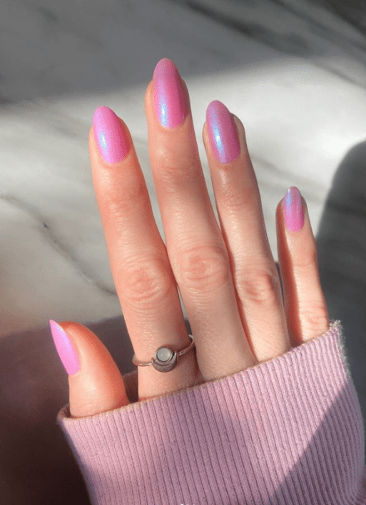 cotton candy pink nails. barbie nails