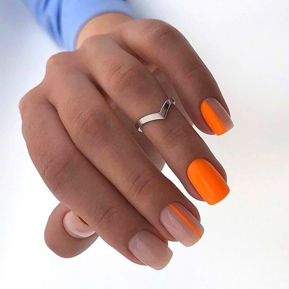 Orange Nails -   Bright Summer Nail