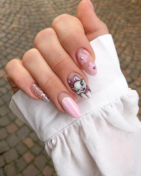 Pink Nails - Magical Disney Nails