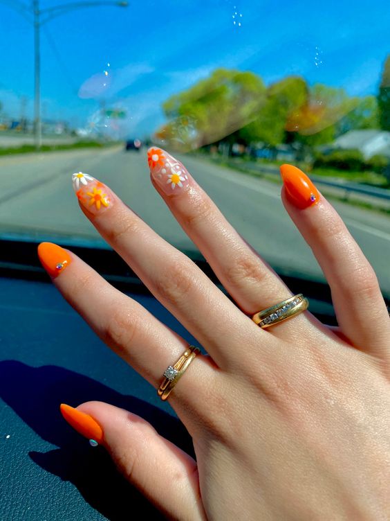 Orange Nail - Gorgeolicous Nails