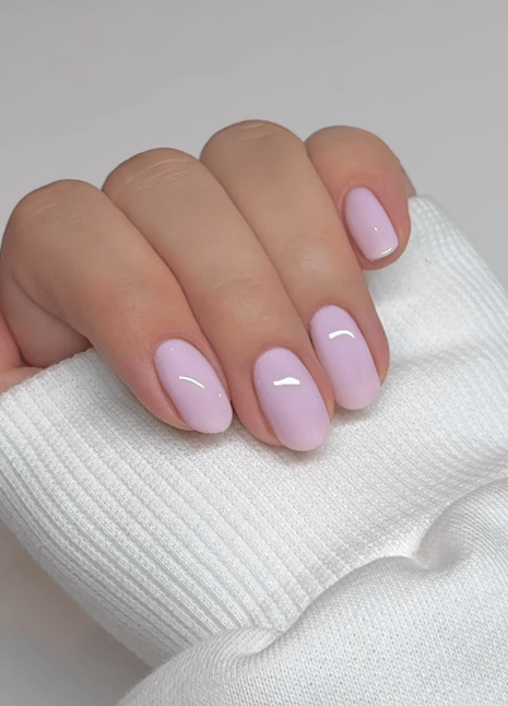 soft pink nude nails. simple short nails. pink nails.