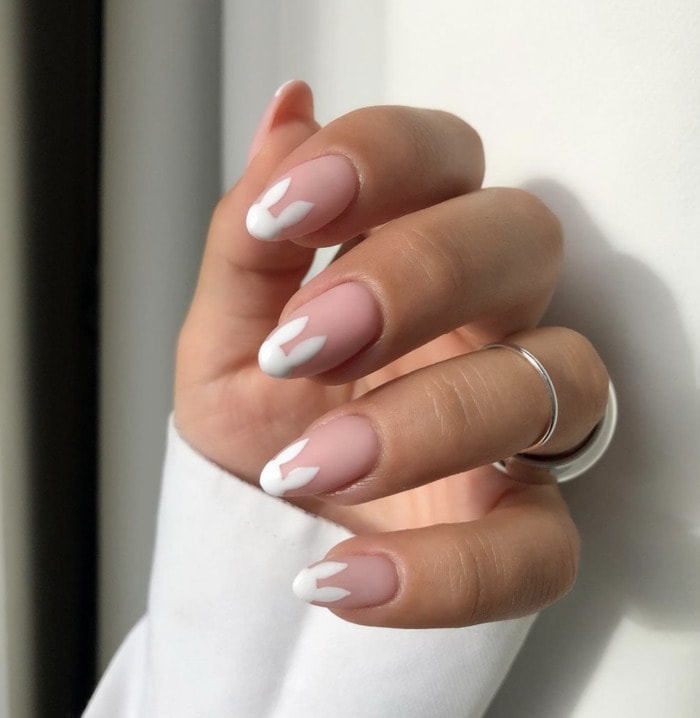 Spring Nails - bunny ears tips