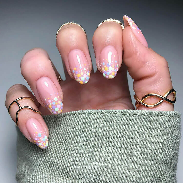 confetti nails