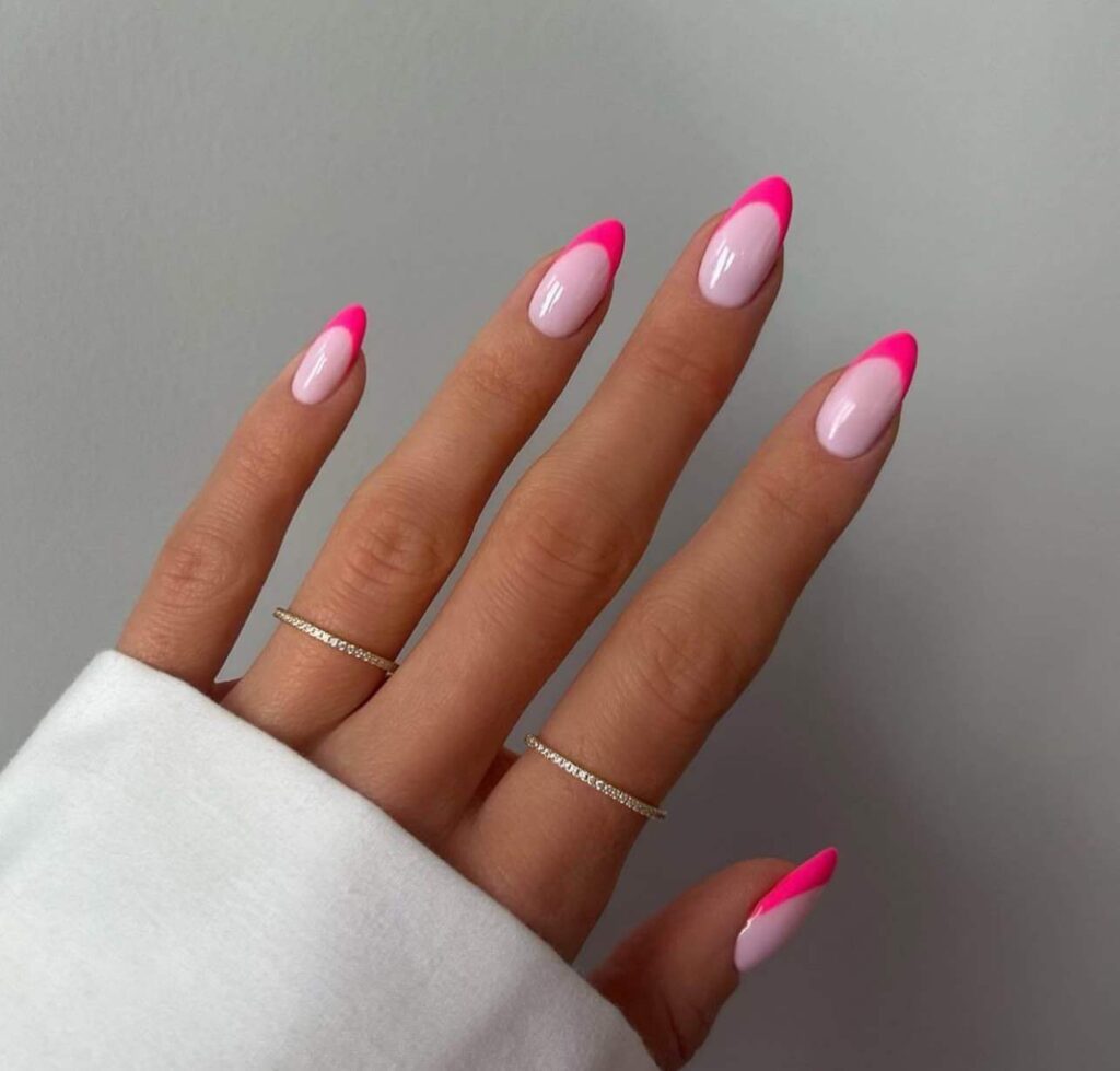 pink summer nails