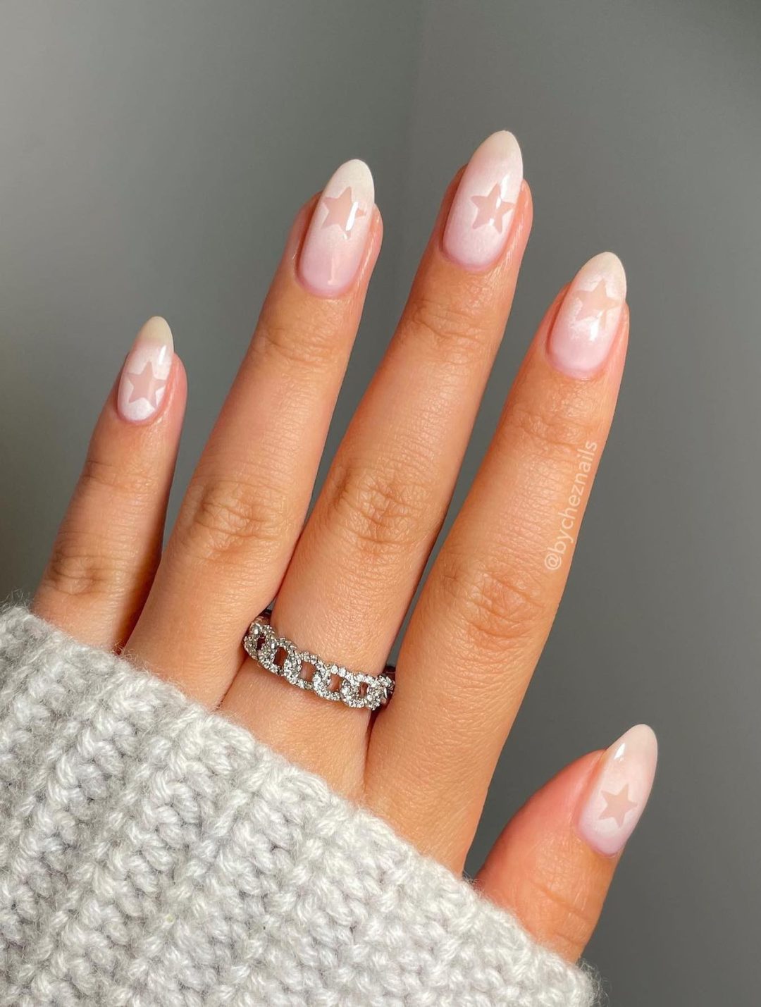 White star nails.