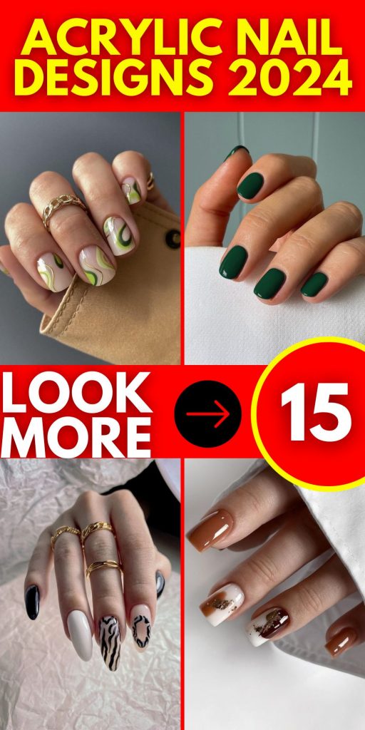 Unveiling Chic Acrylic Nail Designs for 2024 15 Ideas