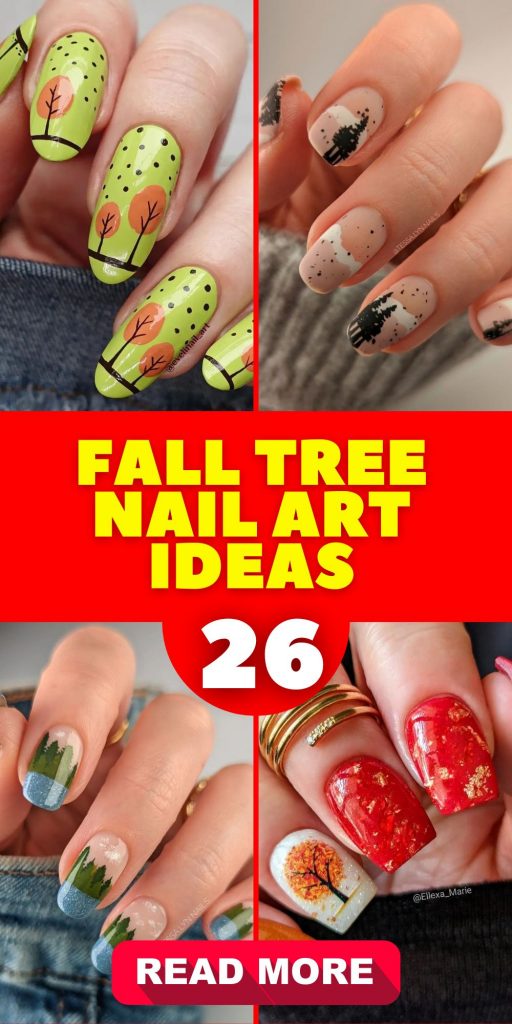 Fall Tree Nail Art 26 Ideas: A Journey Through Autumn Inspired Designs