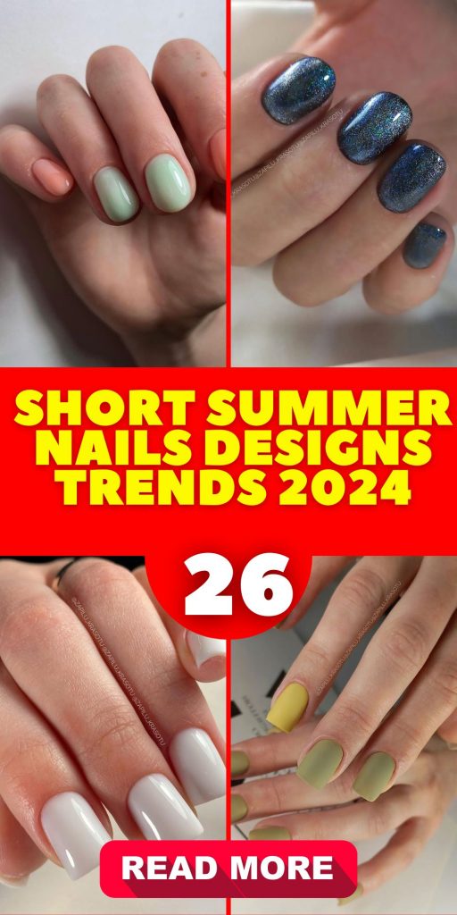 Embracing Short Summer Nails Designs 26 Ideas: Trends 2024