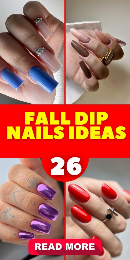 Fall Dip Nails 26 Ideas: A Guide to Stunning Autumn Manicures